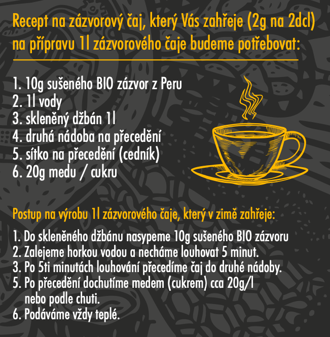 recept na zázvorový čaj 